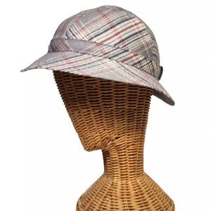 Mairi Macintyre Vintage Tartan Plaid Gray Wool Bucket Hat Fort William Scotland